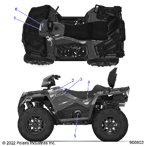 BODY, DECALS GRAPHIC - A23SJS57CX/EX (900602)