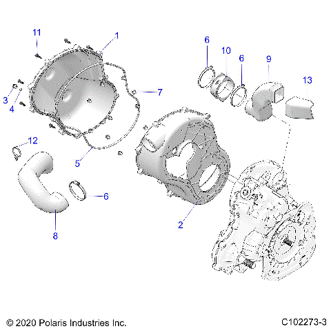 BODY, CLUTCH COVER - A26SYE85AL (C102273-3)