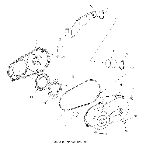 DRIVE TRAIN, CLUTCH COVER - R11WH50AG/AH/AR (49RGRCLUTCHCVR10)
