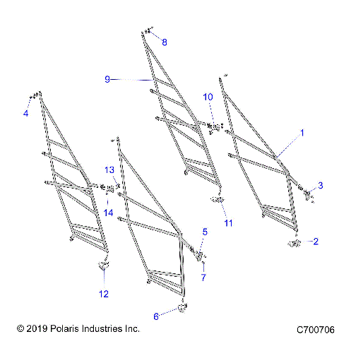 BODY, SIDE NETS - R20T6U99AM/AS/BM/BS (C700706)