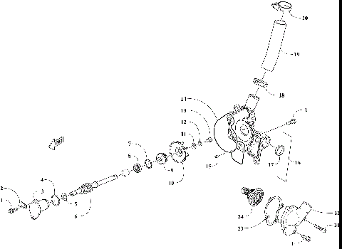 WATER PUMP AND THERMOSTAT [107993]