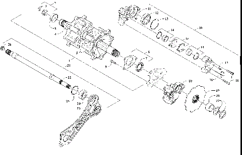 DRIVE TRAIN SHAFTS AND BRAKE ASSEMBLIES [108235]