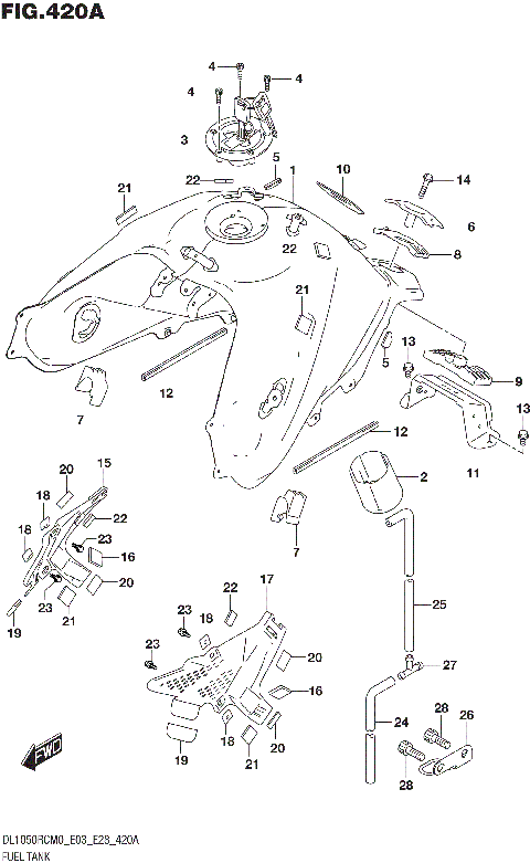 FUEL TANK (DL1050RQ)