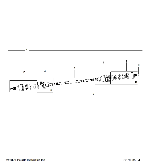 DRIVE TRAIN, FRONT HALF SHAFT