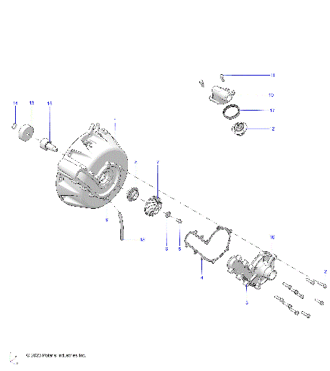 ENGINE, COOLING SYSTEM and WATER PUMP - A25SVA85A4 (C102561)