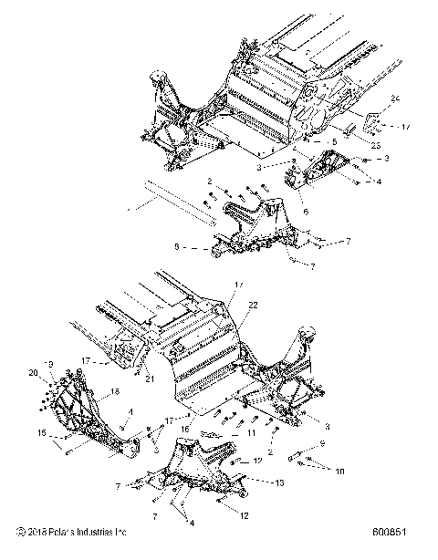 CHASSIS, BULKHEAD ASM. - S21EFK6PS/6PE ALL OPTIONS (600851)