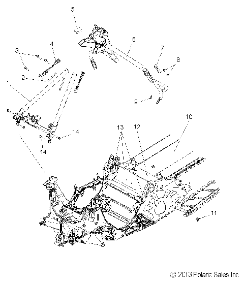 CHASSIS, CHASSIS ASM. and OVER STRUCTURE - S16CM8 ALL OPTIONS (49SNOWCHASSISFRT214RMK)