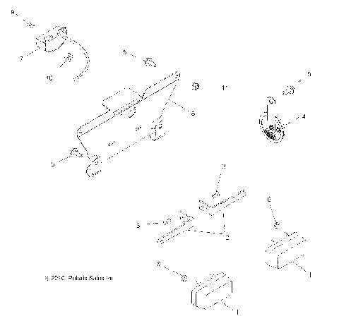 ELECTRICAL, TURN SIGNALS, HORN and LICENSE PLATE LIGHT - A13MN50ET/EX (49ATVTURNSIG11SP500TR)
