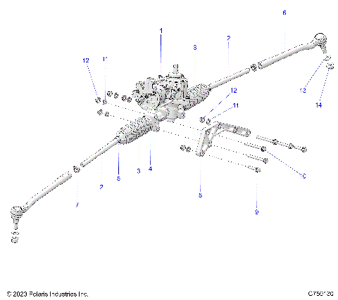 STEERING, GEAR BOX W/EPS AND RELATED - Z25RPP2KAE/BE (C750130)