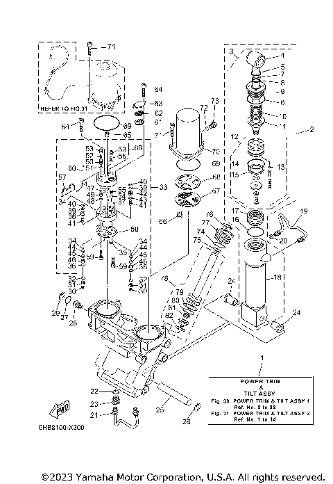POWER TRIM TILT ASSY 1