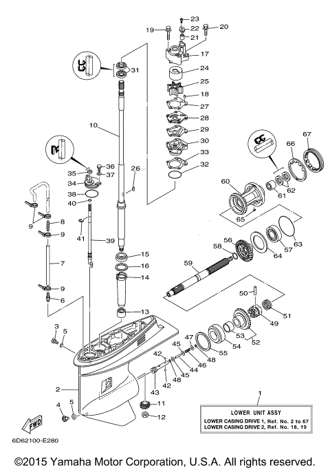 LOWER CASING DRIVE 1