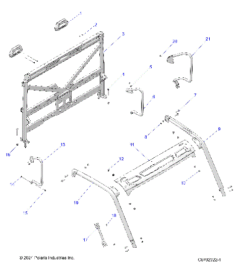 CHASSIS, CAB FRAME - R23TAA99A1/B1/TAE99A1/A9/B1/B9 (C0702922-1)