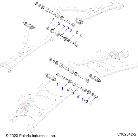 SUSPENSION, REAR CONTROL ARM, MOUNTING - A26SLZ95AF (C102342-2)
