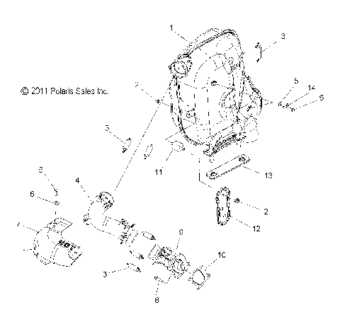 ENGINE, EXHAUST - S12PP7FSL (49SNOWEXHAUST12TRBOIQLX)