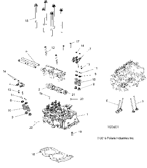ENGINE, CYLINDER HEAD, CAM and VALVES - A17SXA85A1/A7/SXE85AB/AM/AS/A9 [100601]