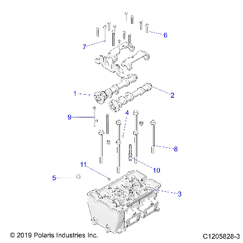 ENGINE, CYLINDER HEAD - Z21RAE92BD/BJ (C1205828-3)