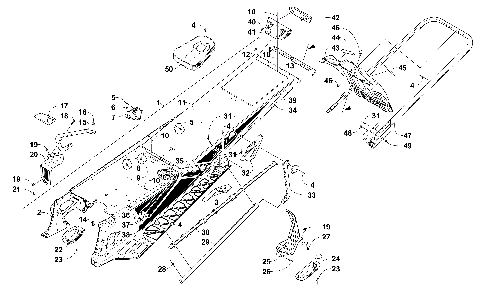 TUNNEL, REAR BUMPER, AND SNOWFLAP ASSEMBLY [101515]