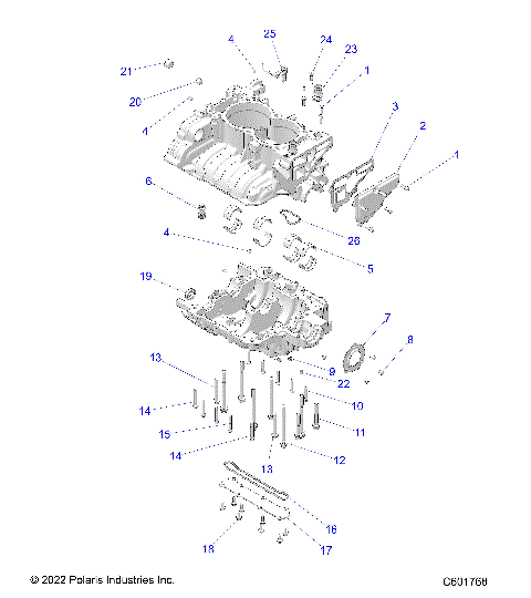 ENGINE, CRANKCASE - S24TKP9FS (C601768)