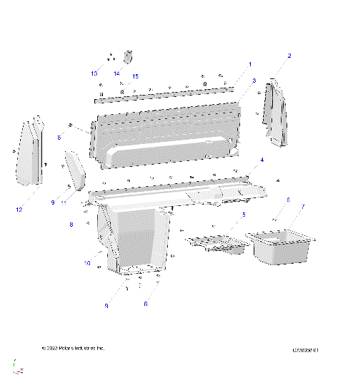 BODY, REAR CLOSEOFF, AND FENDERS - R23RRE99AJ/BJ/AK/BK/AX/BX/A9/B9 (C730058-01)