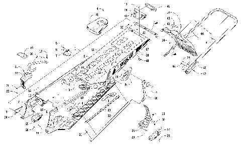 TUNNEL, REAR BUMPER, AND SNOWFLAP ASSEMBLY [104459]