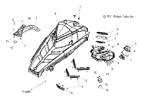 BODY, HOOD ASM. - S12BS8/BC8 ALL OPTIONS (49SNOWHOOD12800SB)
