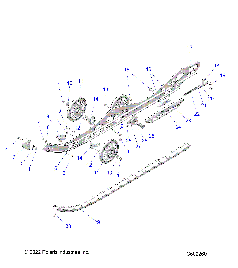 SUSPENSION, RAIL BEAM LH/RH - S23TKV8MS (C601667)