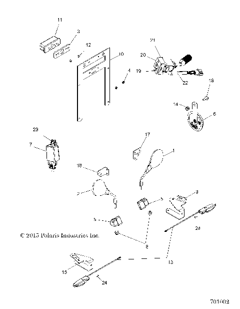 ELECTRICAL, LICENSE PLATE AND MIRRORS - R16RTE87F1/U87FK (701002)