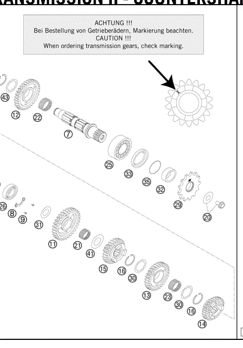 TRANSMISSION II - COUNTERSHAFT 