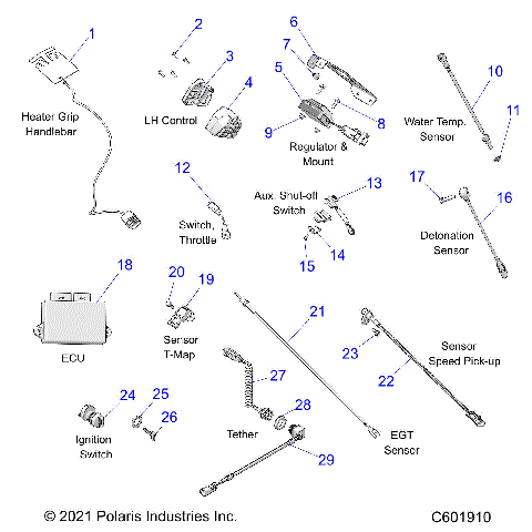 ELECTRICAL, SWITCHES, SENSORS and COMPONENTS - S24TDL6KSA ALL OPTIONS(601910)