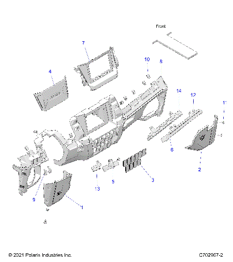 BODY, DASH LOWER - Z23GAE92A/92B (C702967)