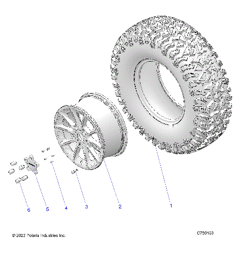 WHEELS, FRONT/REAR - Z25S4B92AF/BF (C750193)