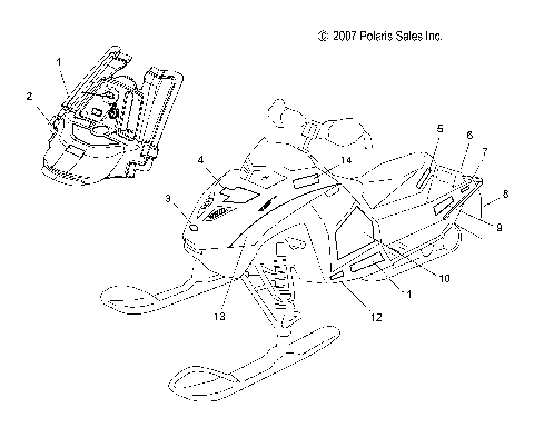 BODY, DECALS - S08MX6JS/JE (49SNOWDECAL08600IQ)