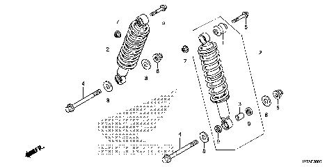 REAR SHOCK ABSORBER