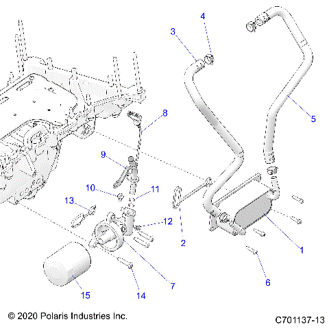 ENGINE, OIL FILTER, OIL COOLER AND RELATED - Z23RML2KAJ/BJ/AK/BK (C701137-13)