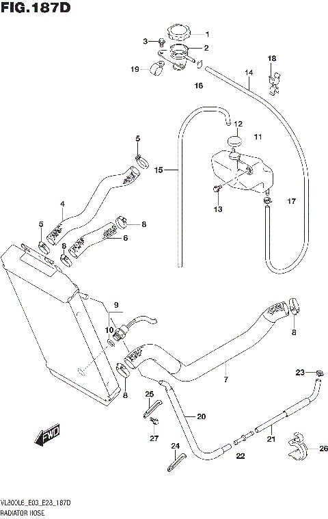 RADIATOR HOSE (VL800TL6 E03)