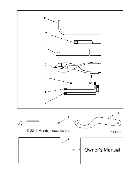 REFERENCES, TOOL KIT and OWNERS MANUALS - R21CCA57A1/A7 (700503)