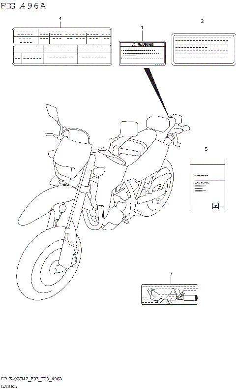LABEL (DR-Z400S:E33)