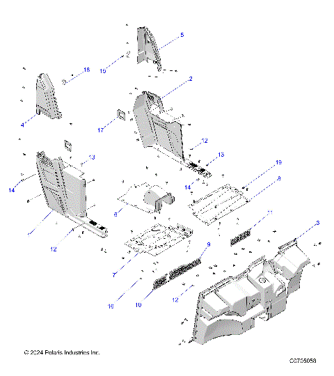 BODY, FLOOR and ROCKERS - R22MAA57B1/EB9 (C0705058)