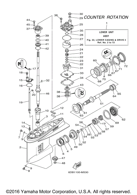 LOWER CASING DRIVE 3