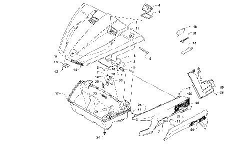 HOOD/FRONT STORAGE AND SIDE PANEL ASSEMBLY [300748]