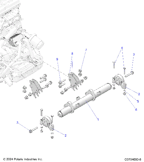 ENGINE, MOUNTING & LONG BLOCK
