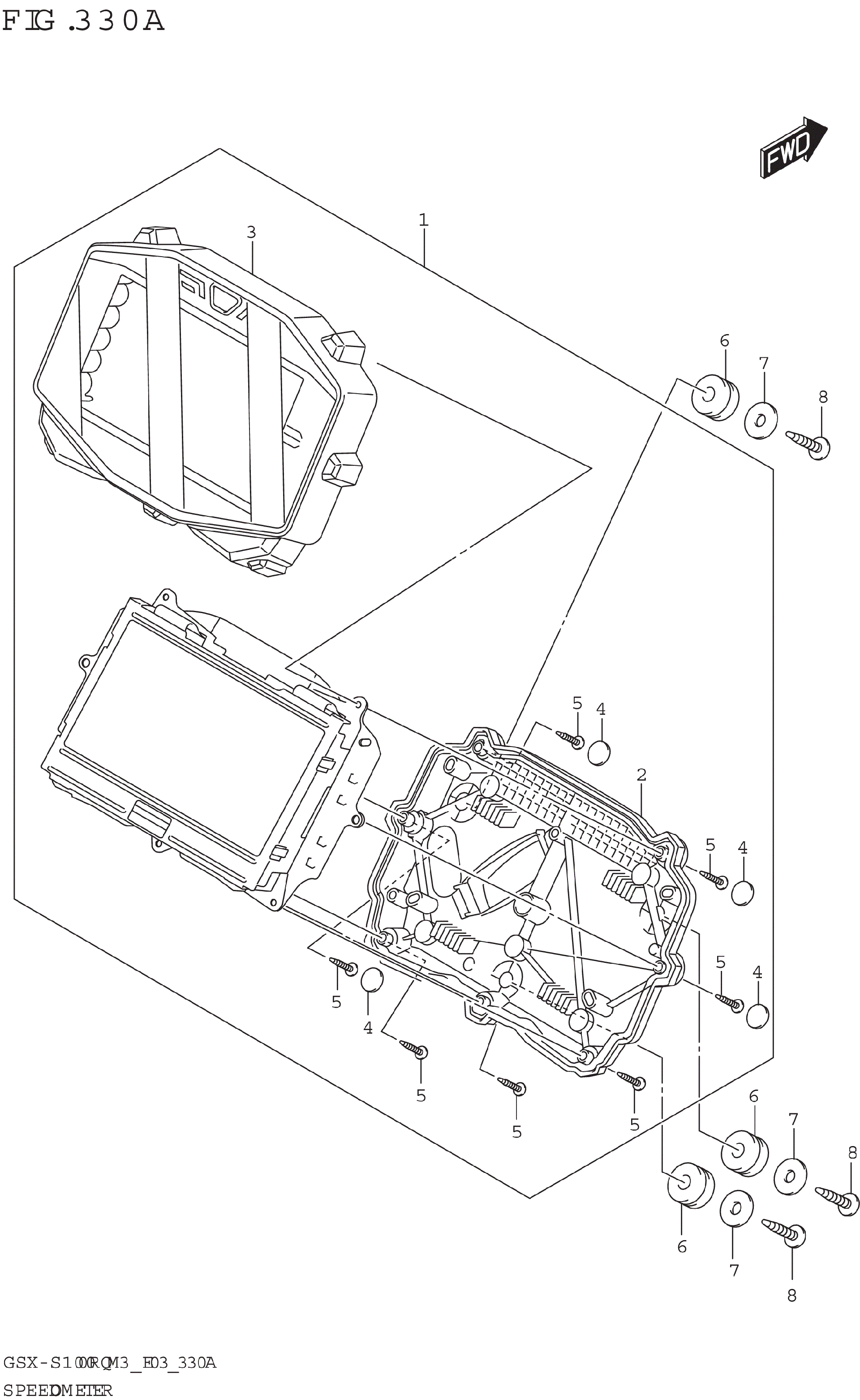 2023 Suzuki GSX,S1000 (GSX,S1000AM3) SPEEDOMETER (E28