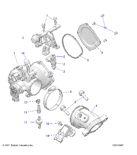 ENGINE, THROTTLE BODY and FUEL RAIL - A26SDZ57AB (C0211647)