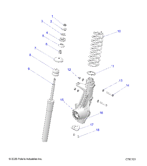 SUSPENSION, FRONT SHOCK - A26SED57C1 (C102260-9)