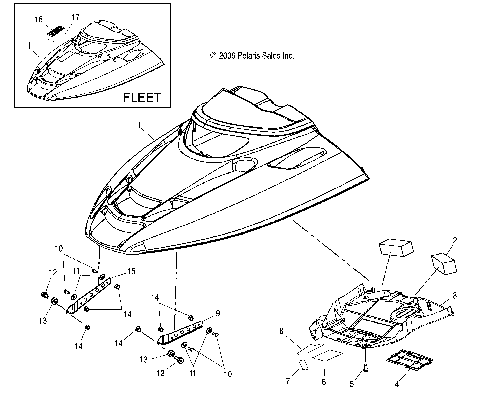 BODY, HOOD - S09NJ5BS/BSF/BSL/BE (49SNOWHOOD09TRAIL)