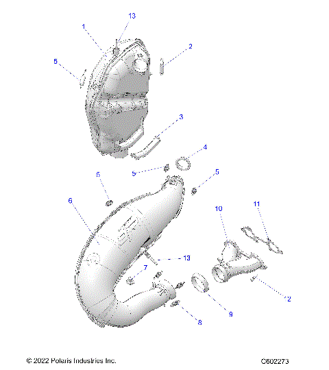 ENGINE, EXHAUST - S24TFM9BS/9BE (C602273)