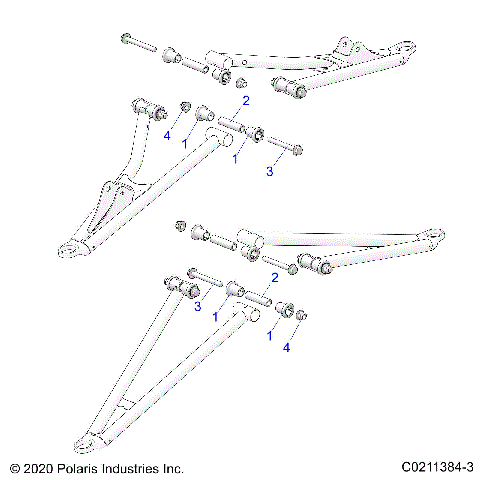 SUSPENSION, FRONT A-ARM MOUNTING - A26SYE85AL (C0211384-3)