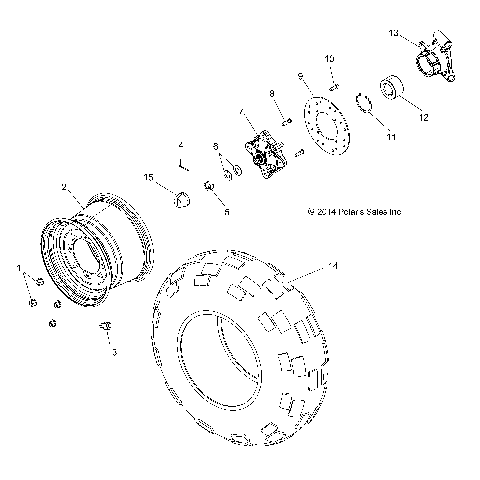 WHEELS, REAR - A17DAA57F5 (49ATVWHEELRR14SP325)