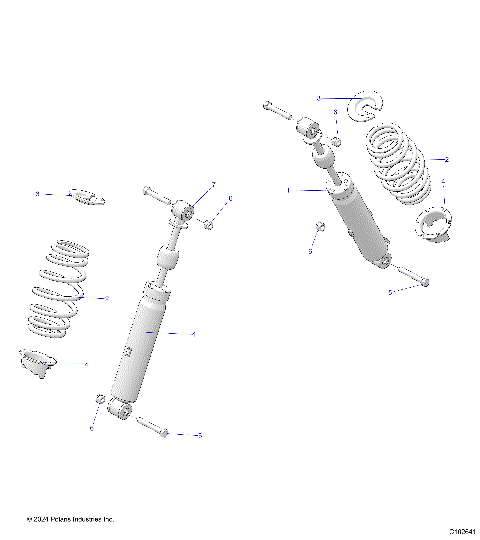 SUSPENSION, FRONT SHOCK - A25SKE57C1/CK/E1/EK (C102641)