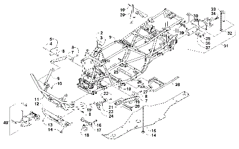 FRAME AND RELATED PARTS [97592]